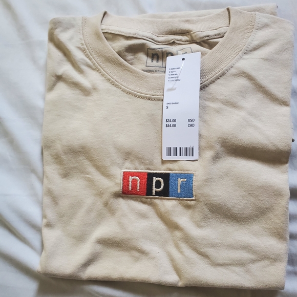 Urban Outfitters NPR Tan Graphic Tee - Picture 2 of 3
